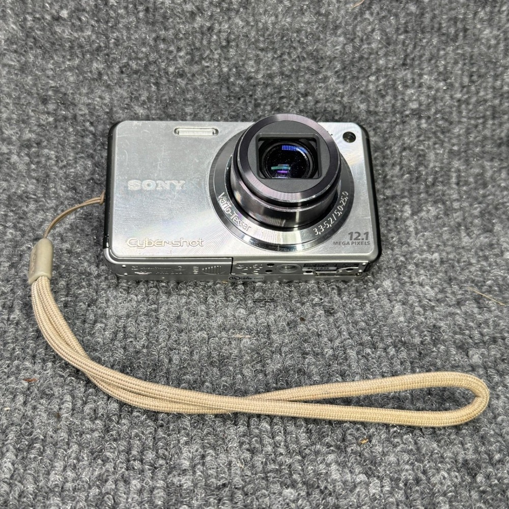 Sony Cyber Shot DSC W290 Digital Camera Silver Y2K Retro 12 1MP DSC-W290